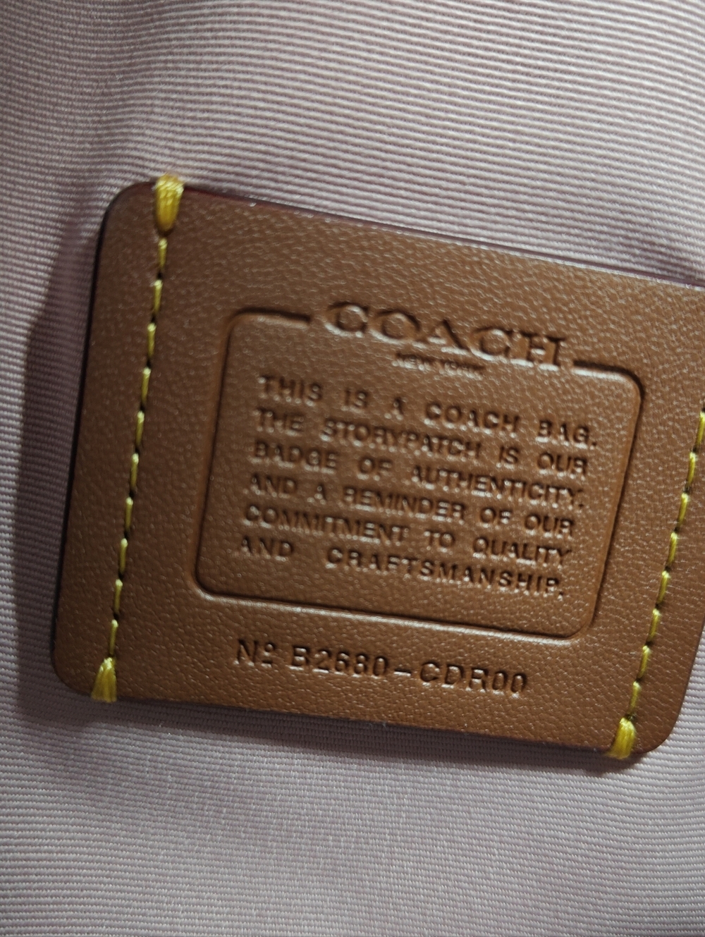 Coach Evelyn Shoulder Bag With Quilting (Pink incarnation) - Picture 11 of 16